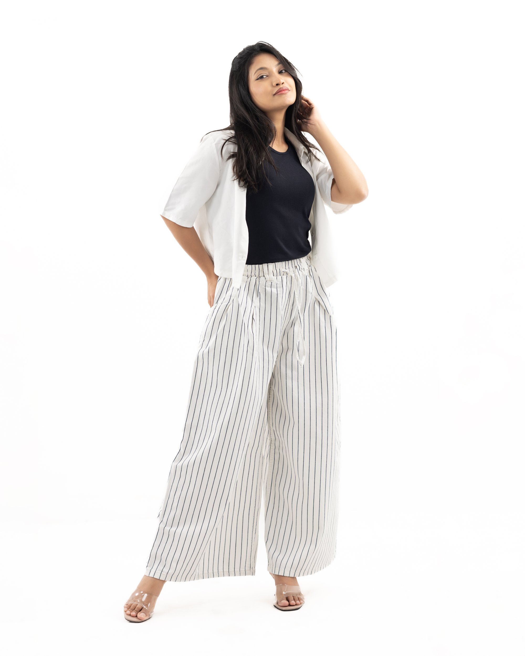 Striped Wide Leg Plazo || 41016 gallery picture 3