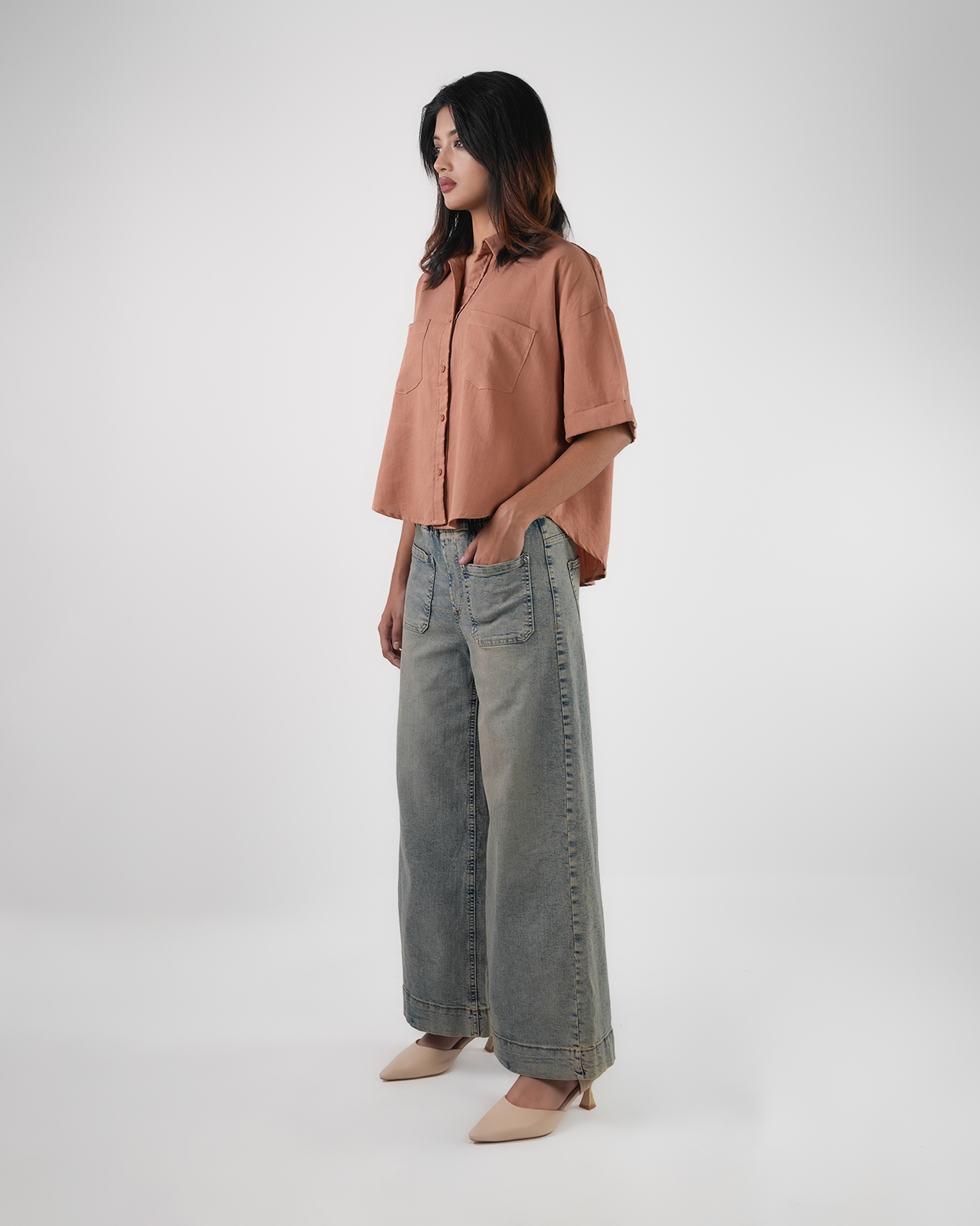 Cloud Fit Wide-Leg Denim || 41013 gallery picture 3