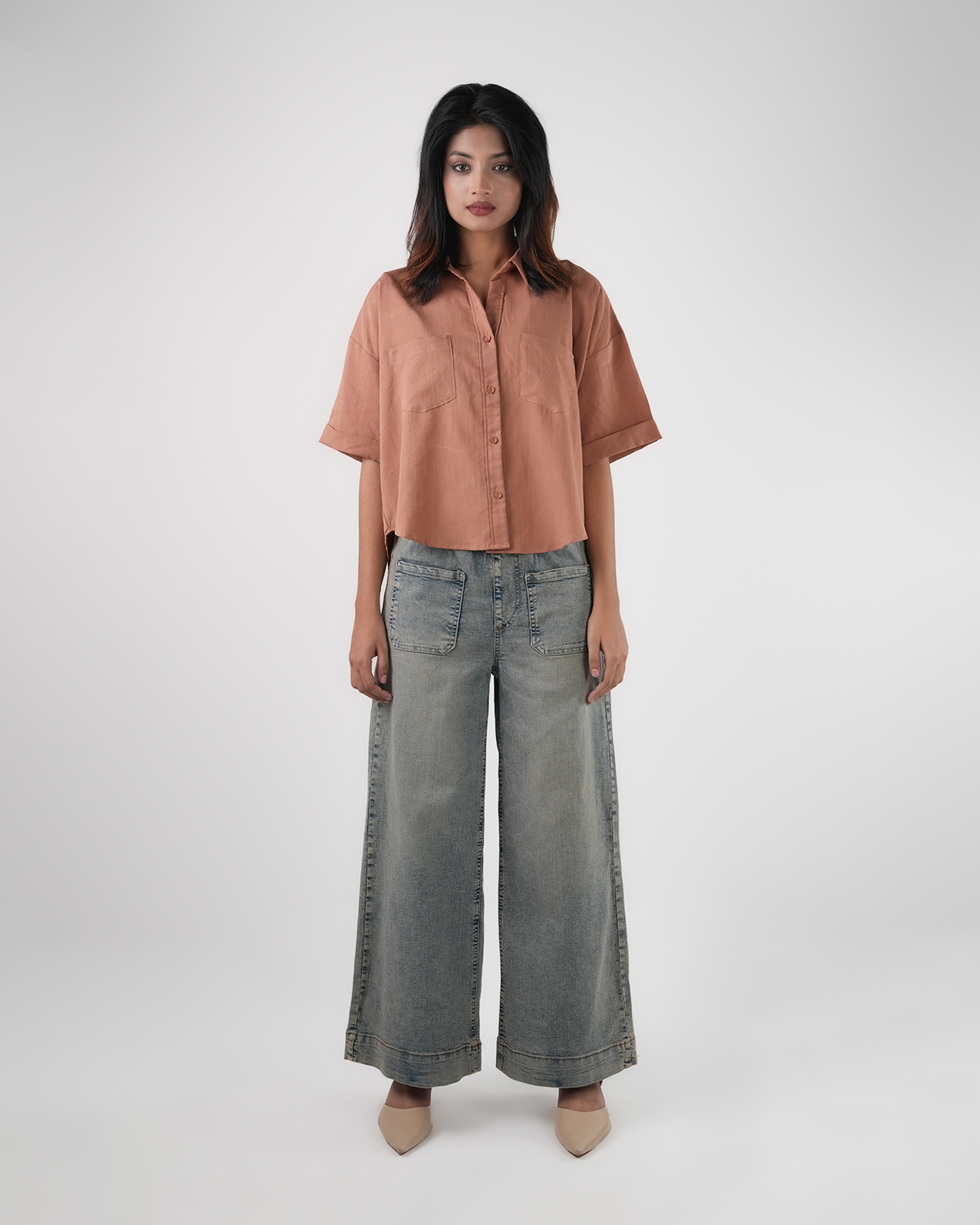 Cloud Fit Wide-Leg Denim || 41013 alternative angle