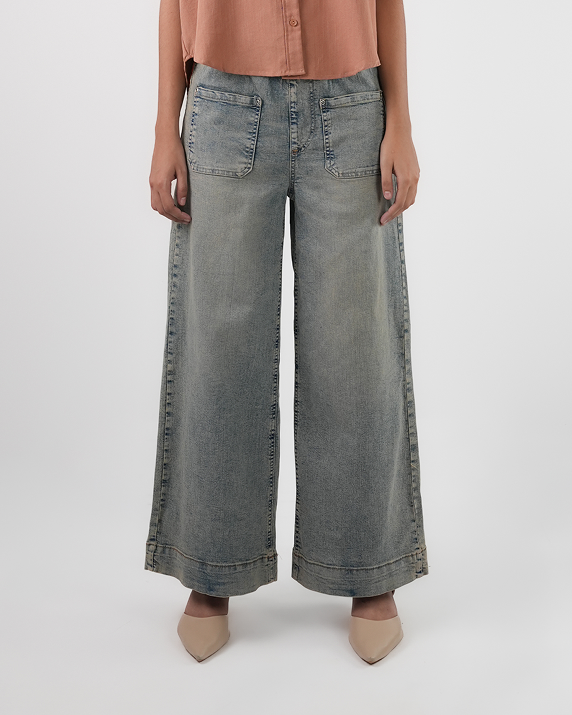 Cloud Fit Wide-Leg Denim || 41013