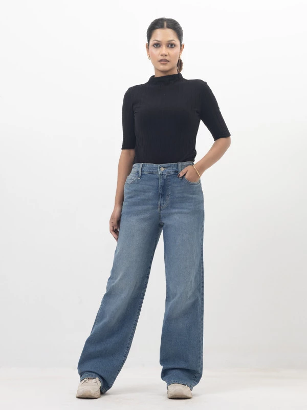 Zenith Wide Leg Baggy Jean's|| 2120 alternative angle