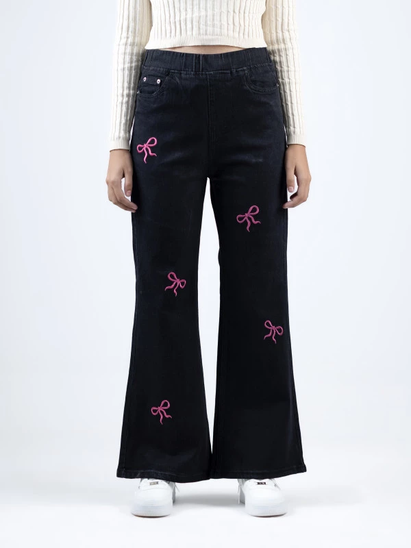 Baby Bow Denim || 10010 alternative angle
